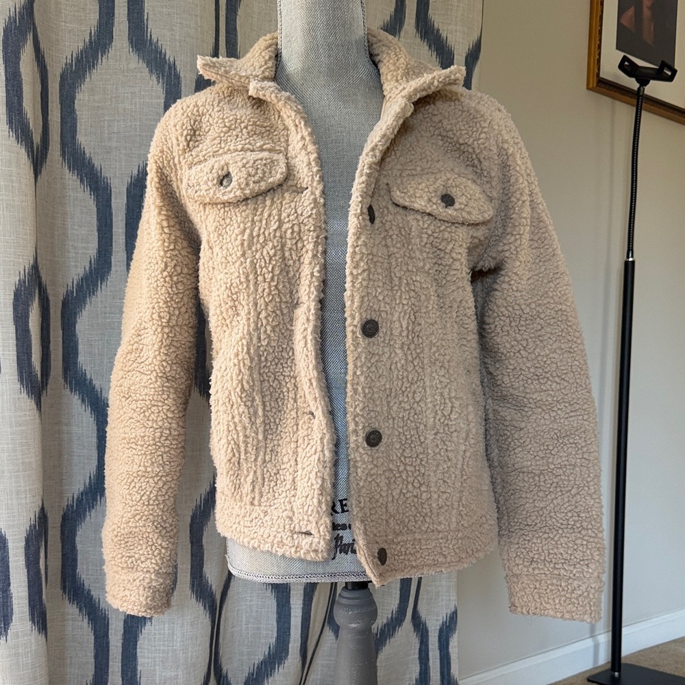 Hollister Tan Sherpa Jacket